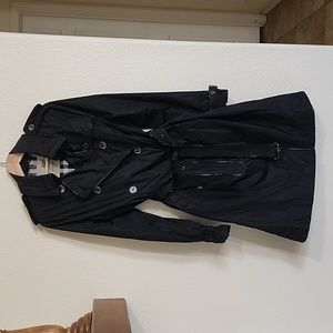 Burberry Lightweight Mid-Length Double-breasted Black Trenchcoat Size 10